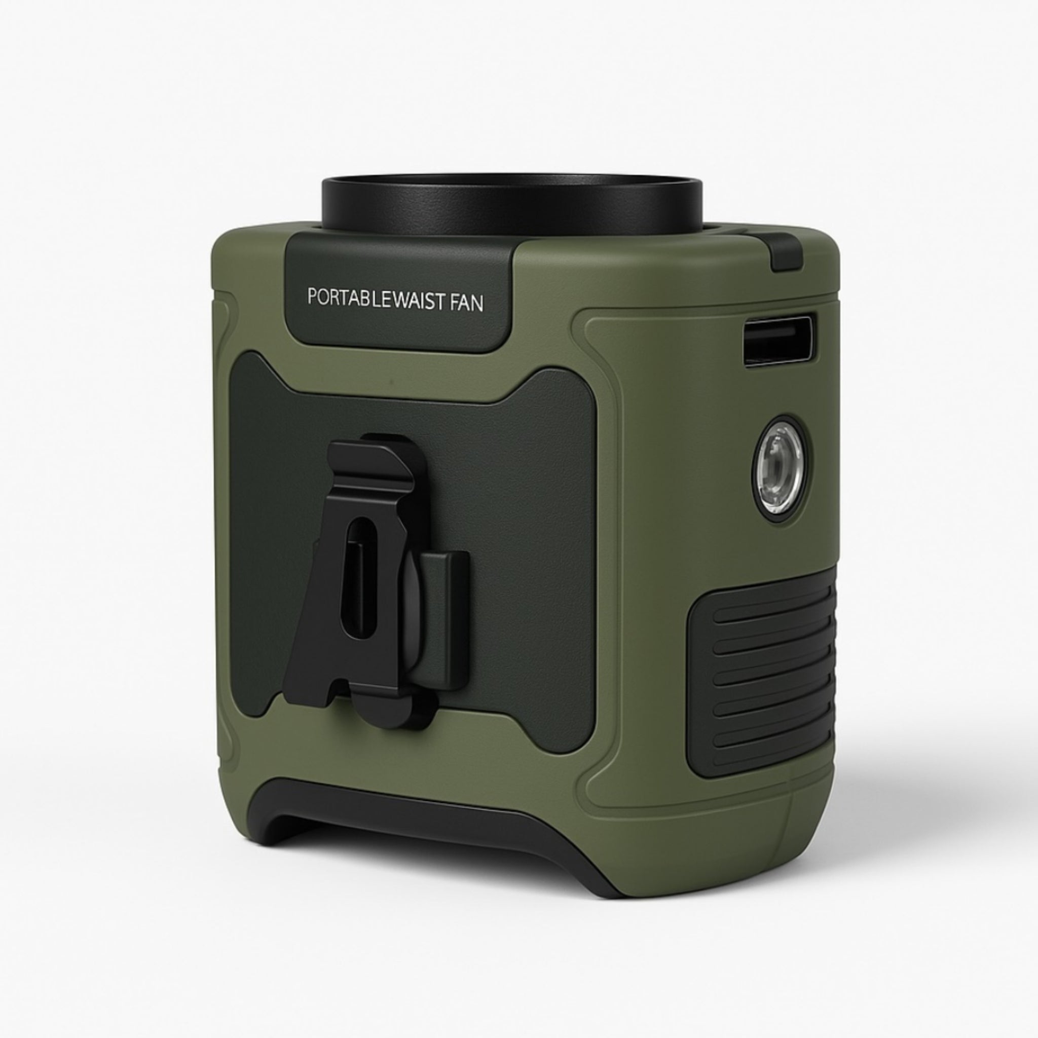 Green portable waist fan from Tradecool